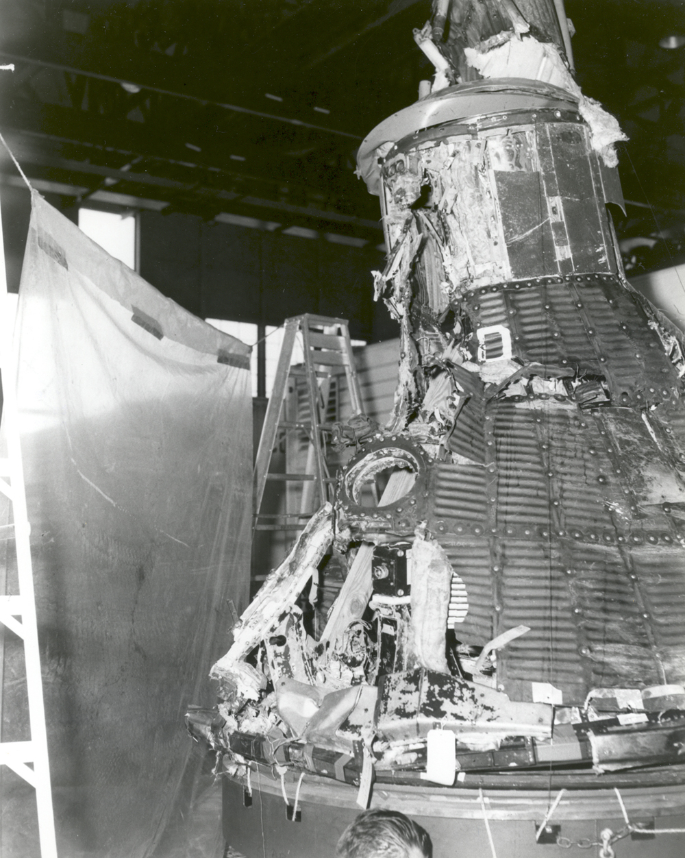 Space History Photo: MA-1 Capsule Reassembled After Explosion